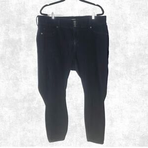 Torrid Dark Wash Skinny Jeans – Plus Size 20S | High Rise Stretch Denim | Short